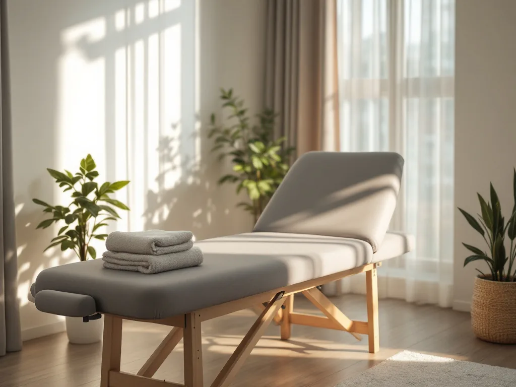 A calm, private treatment room